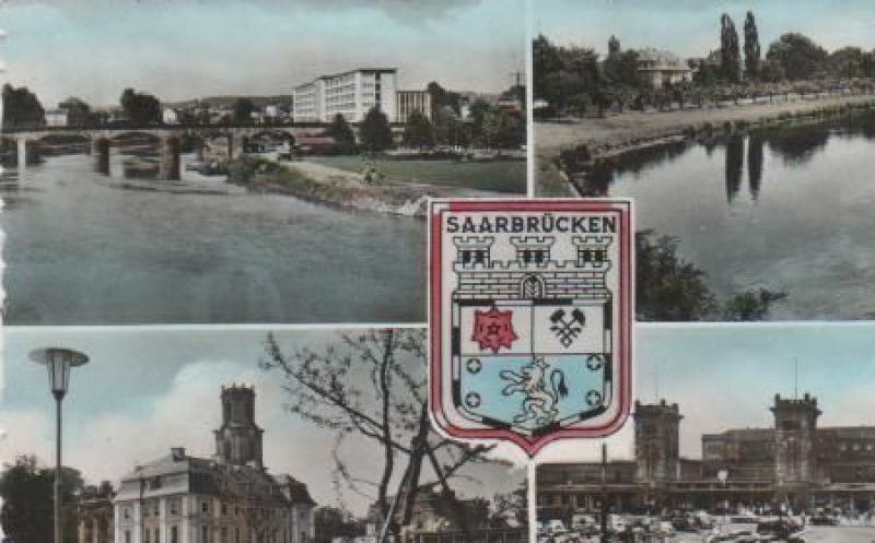 Ansichtskarte Saarbrücken - ca. 1965 aus der Kategorie Saarbrücken