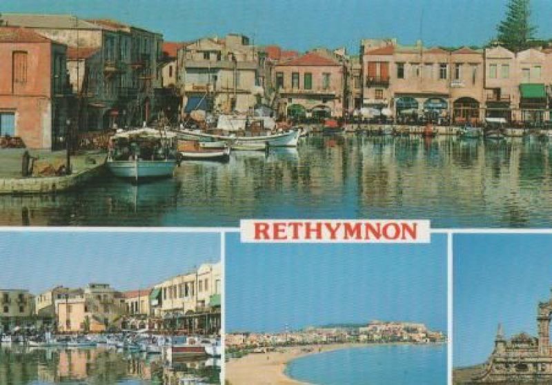 Ansichtskarte Griechenland - Rethymnon - Kreta - 1995 aus der Kategorie Rethymnon