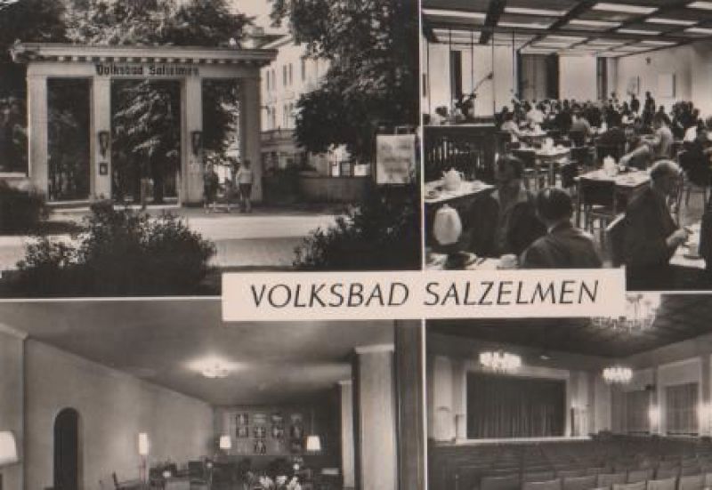 Ansichtskarte Schönebeck - Volksbad Salzelmen - 1970 aus der Kategorie Bad Salzelmen