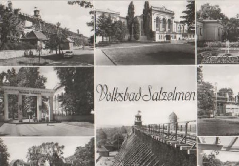 Ansichtskarte Schönebeck - Volksbad Salzelmen - 1979 aus der Kategorie Bad Salzelmen
