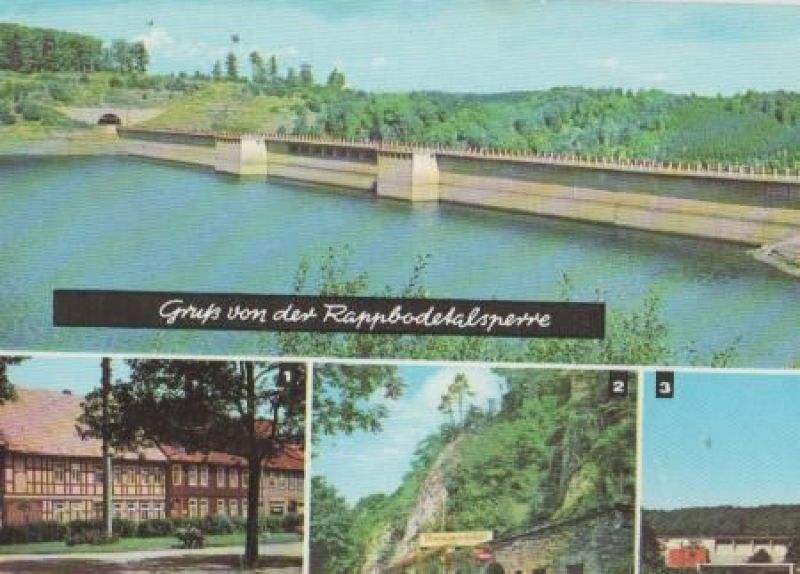 Ansichtskarte Rübeland - Rappbodetalsperre b. Hasselfelde - 1981 aus der Kategorie Rübeland