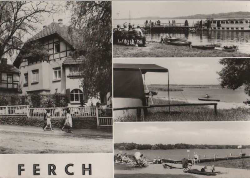 Ansichtskarte Schwielowsee-Ferch - mit 4 Bildern - 1973 aus der Kategorie Ferch