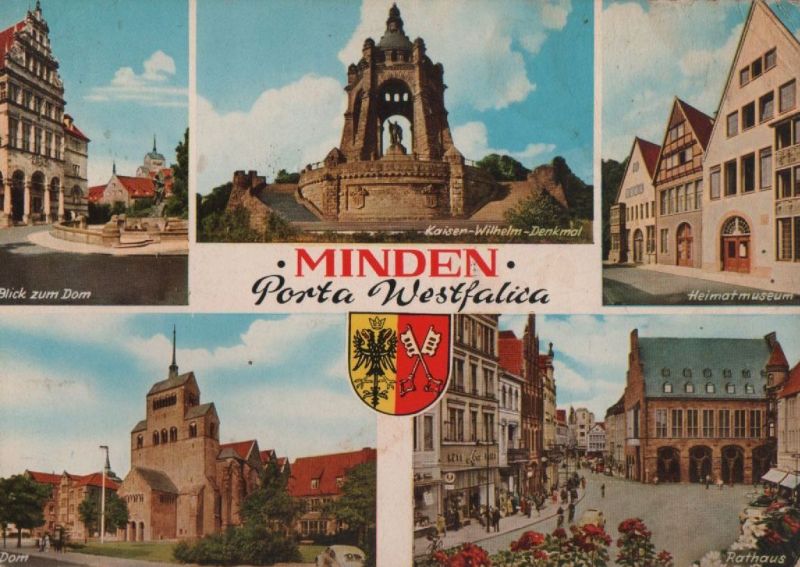 Ansichtskarte Minden - Porta Westfalica - 1967 aus der Kategorie Minden
