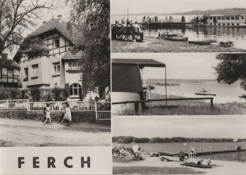 Ansichtskarte Schwielowsee-Ferch - mit 4 Bildern - 1975 aus der Kategorie Ferch