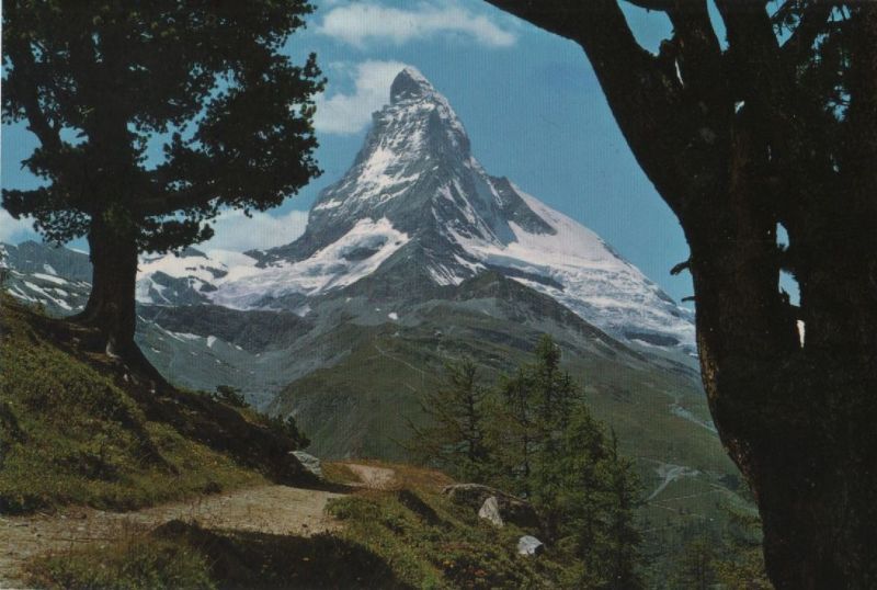 Ansichtskarte Schweiz - Zermatt - Bergarven auf Riffelalp - 1969 aus der Kategorie Zermatt