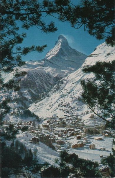 Ansichtskarte Zermatt - Schweiz - mit Matterhorn aus der Kategorie Zermatt