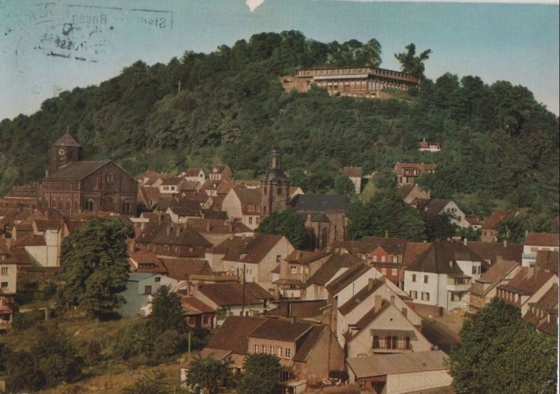 Ansichtskarte Homburg - Blick zum Schloßberg - 1979 aus der Kategorie Homburg