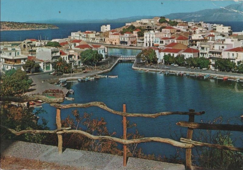 Ansichtskarte Griechenland - Kreta - Agios Nikolaos - ca. 1975 aus der Kategorie Kreta