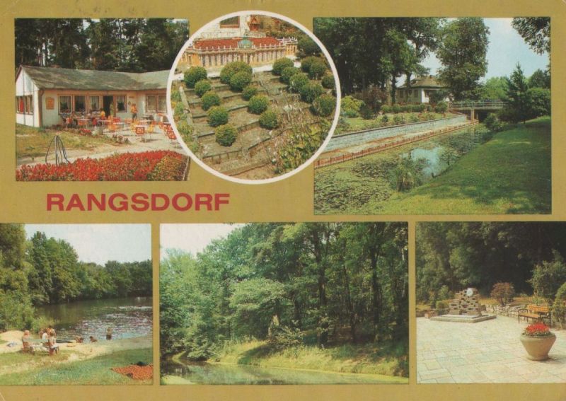 Ansichtskarte Rangsdorf - u.a. Ortsteil Klein Venedig - 1989 aus der Kategorie Rangsdorf