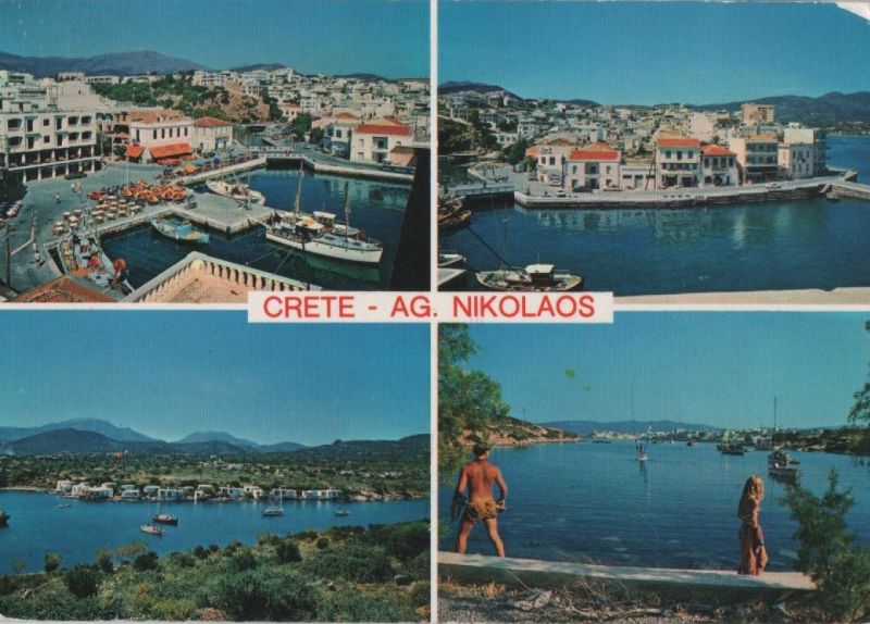 Ansichtskarte Griechenland - Kreta - Ag. Nikolaos - ca. 1975 aus der Kategorie Kreta