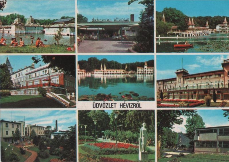 Ansichtskarte Ungarn - Heviz - ca. 1980 aus der Kategorie Heviz
