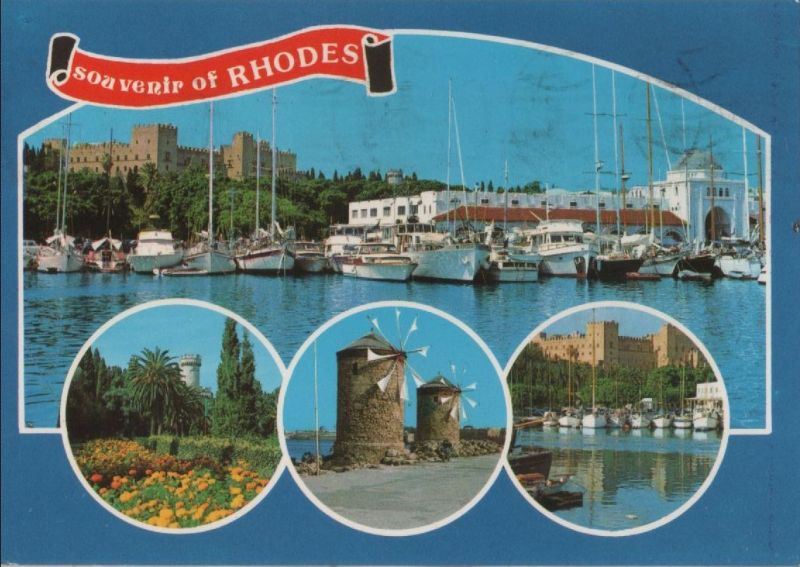 Ansichtskarte Griechenland - Rhodos - 1987 aus der Kategorie Rhodos