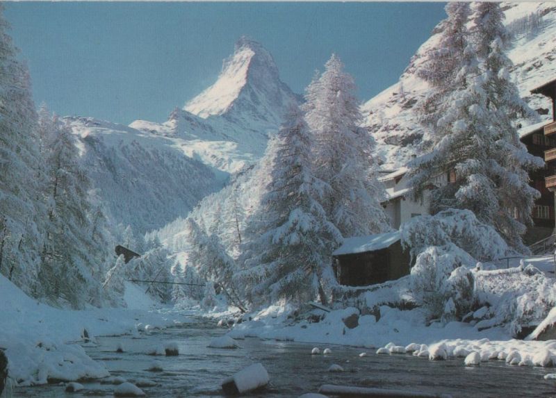 Ansichtskarte Schweiz - Zermatt - 1985 aus der Kategorie Zermatt