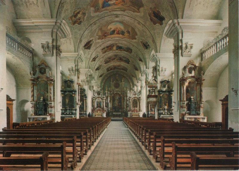 Ansichtskarte Engelberg - Schweiz - Klosterkirche aus der Kategorie Engelberg