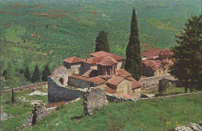 Ansichtskarte Mystras - Griechenland - Byzantine architecture aus der Kategorie Mystra