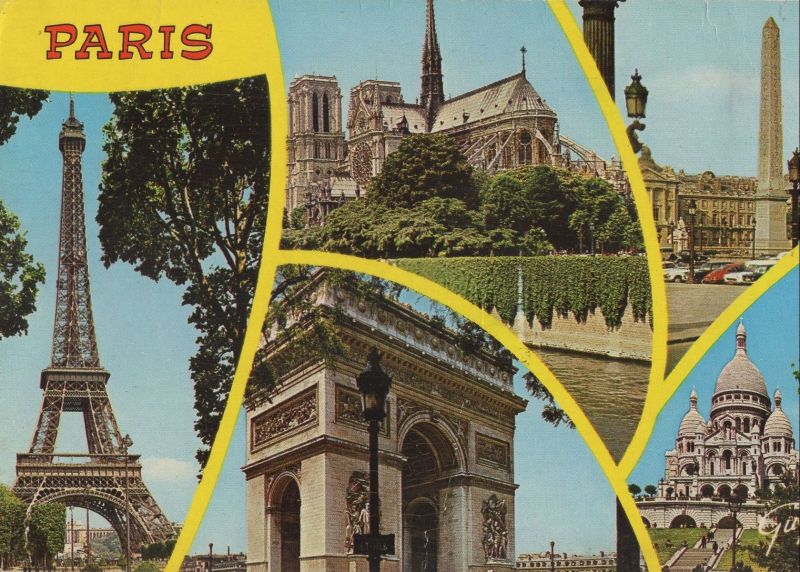 Ansichtskarte Paris - Frankreich - 5 Bilder aus der Kategorie Paris