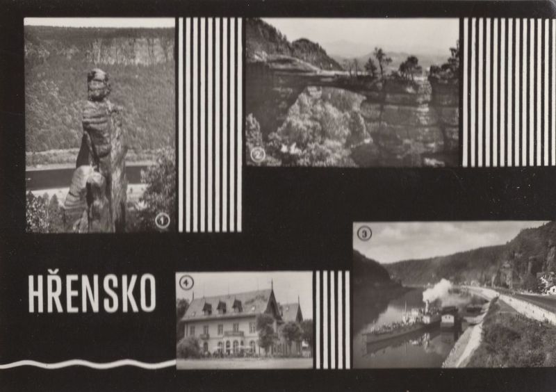 Ansichtskarte Hrensko - Tschechien - 4 Bilder aus der Kategorie Hrensko