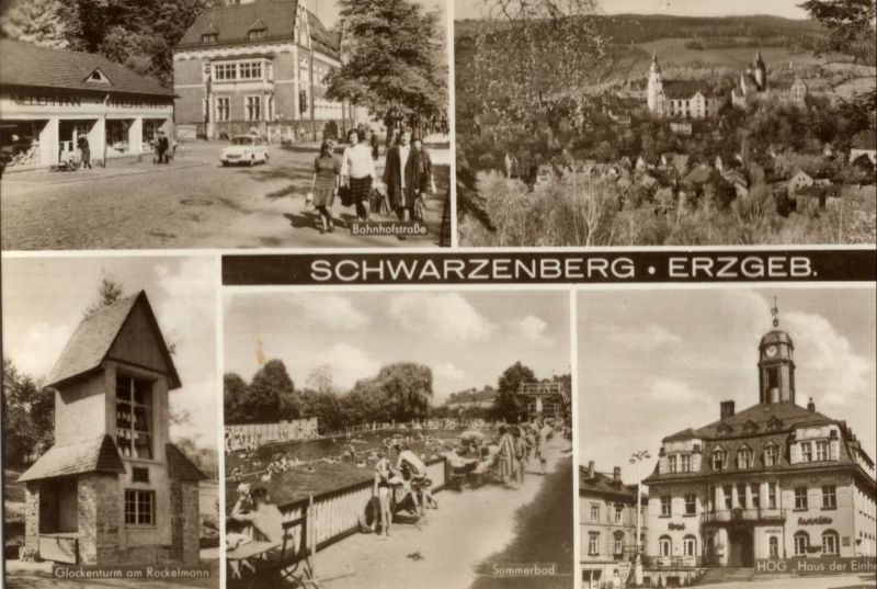 Ansichtskarte Schwarzenberg - 5 Bilder aus der Kategorie Schwarzenberg