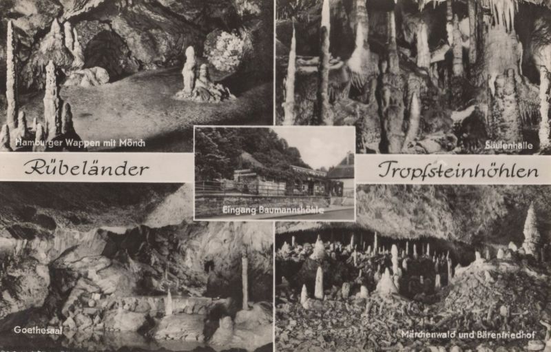 Ansichtskarte Oberharz-Rübeland - Tropfsteinhöhlen aus der Kategorie Rübeland