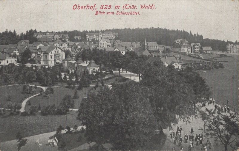 Ansichtskarte Oberhof - Blick vom Schlosshotel aus der Kategorie Oberhof