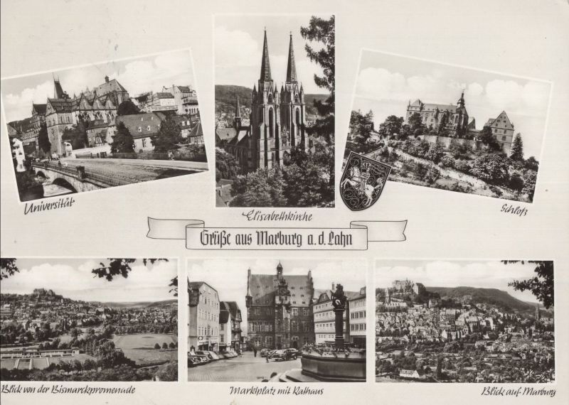 Ansichtskarte Marburg - 6 Bilder aus der Kategorie Marburg