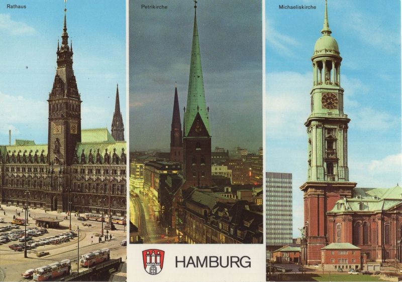 Ansichtskarte Hamburg - 3 Bilder aus der Kategorie Hamburg