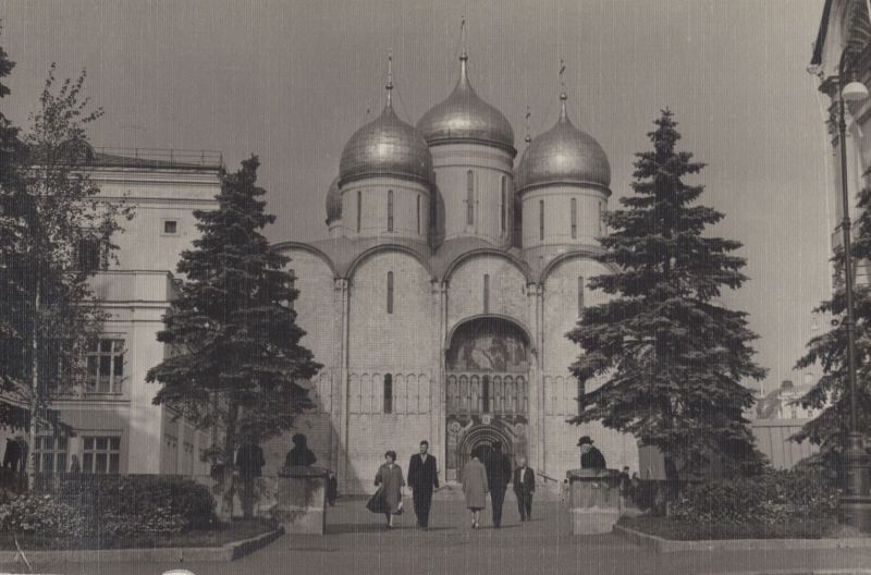 Ansichtskarte Moskau - Russland - Kreml-Kathedrale aus der Kategorie Moskau