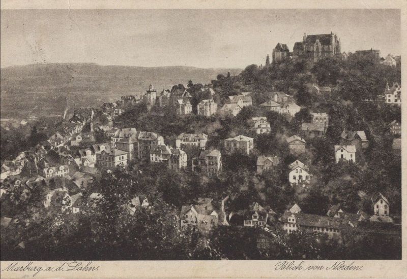 Ansichtskarte Marburg - Blick von Norden aus der Kategorie Marburg