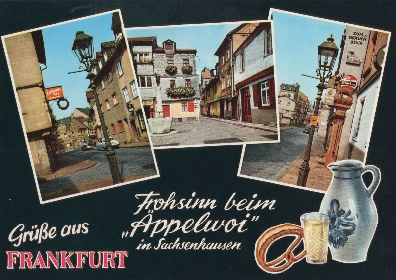 Ansichtskarte Frankfurt Main - beim Äppelwoi aus der Kategorie Frankfurt