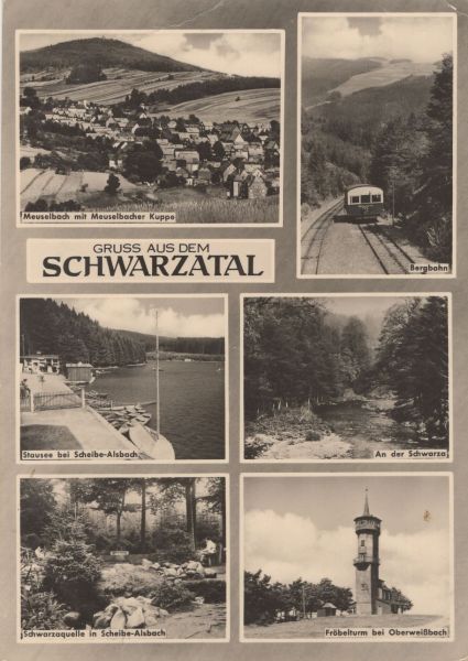Ansichtskarte Schwarza - 6 Bilder aus der Kategorie Schwarza (Saale)