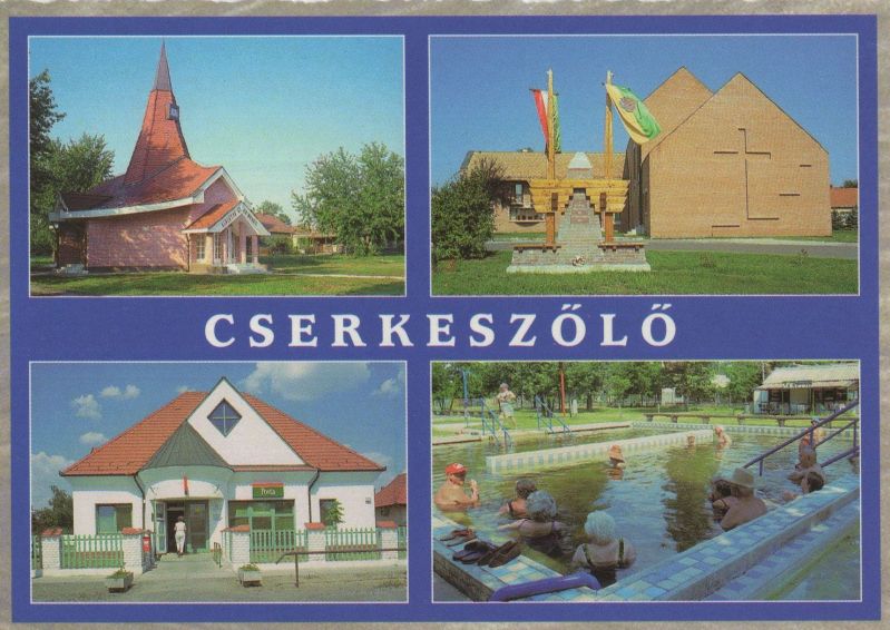 Ansichtskarte Cserkeszölö - Ungarn - 4 Bilder aus der Kategorie Cerkeszölö