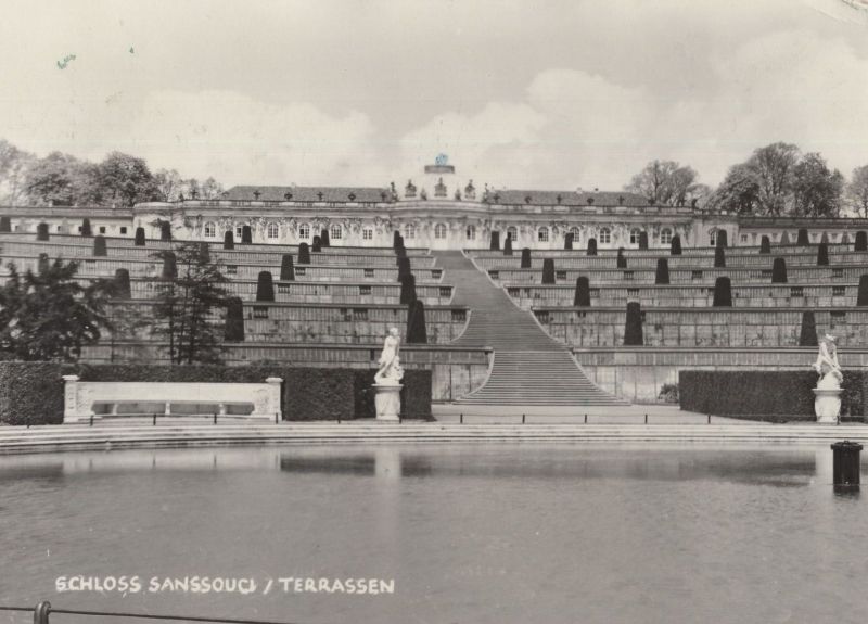 Ansichtskarte Potsdam, Sanssouci - Terrassen aus der Kategorie Potsdam