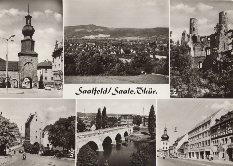 Ansichtskarte Saalfeld - 6 Bilder aus der Kategorie Saalfeld