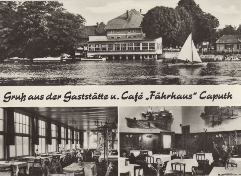 Ansichtskarte Schwielowsee-Caputh - Café Fährhaus aus der Kategorie Caputh