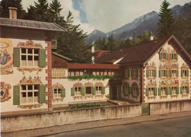 Ansichtskarte Oberammergau - Hänsel-und-Gretel-Heim aus der Kategorie Oberammergau