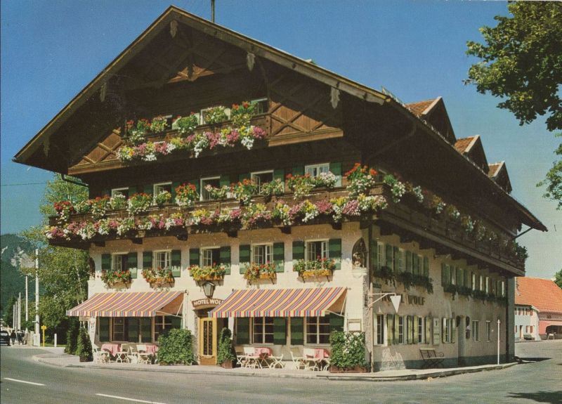 Ansichtskarte Oberammergau - Hotel Wolf aus der Kategorie Oberammergau