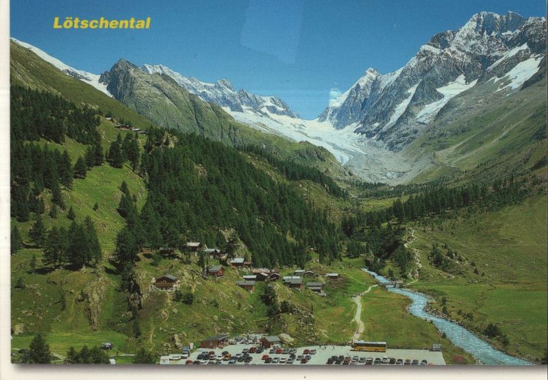 Ansichtskarte Lötschental - Schweiz - Gletscherstafel aus der Kategorie Lötschental