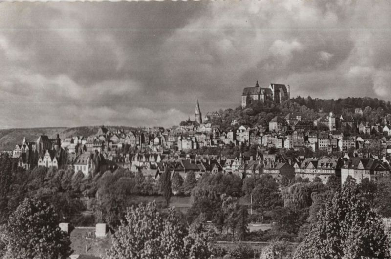 Ansichtskarte Marburg - Blick zum Ortenberg aus der Kategorie Marburg