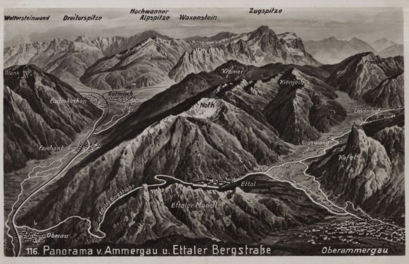 Ansichtskarte Oberammergau - Ammergau aus der Kategorie Oberammergau