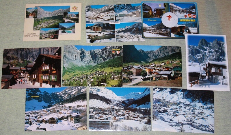 Ansichtskarte 10 Ansichtskarten Leukerbad (Postkarten, Paket, Konvolut, Lot) aus der Kategorie Sammlungen, Lots, Konvolute